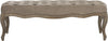 Safavieh Ramsey Bench Mushroom Taupe and Pickled Oak Finish Furniture main image