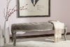 Safavieh Ramsey Bench Mushroom Taupe and Pickled Oak Finish Furniture  Feature