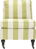 Safavieh Randy Slipper Chair Multi Stripe and Espresso Furniture main image