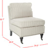 Safavieh Randy Slipper Chair Ercu and Espresso Furniture 