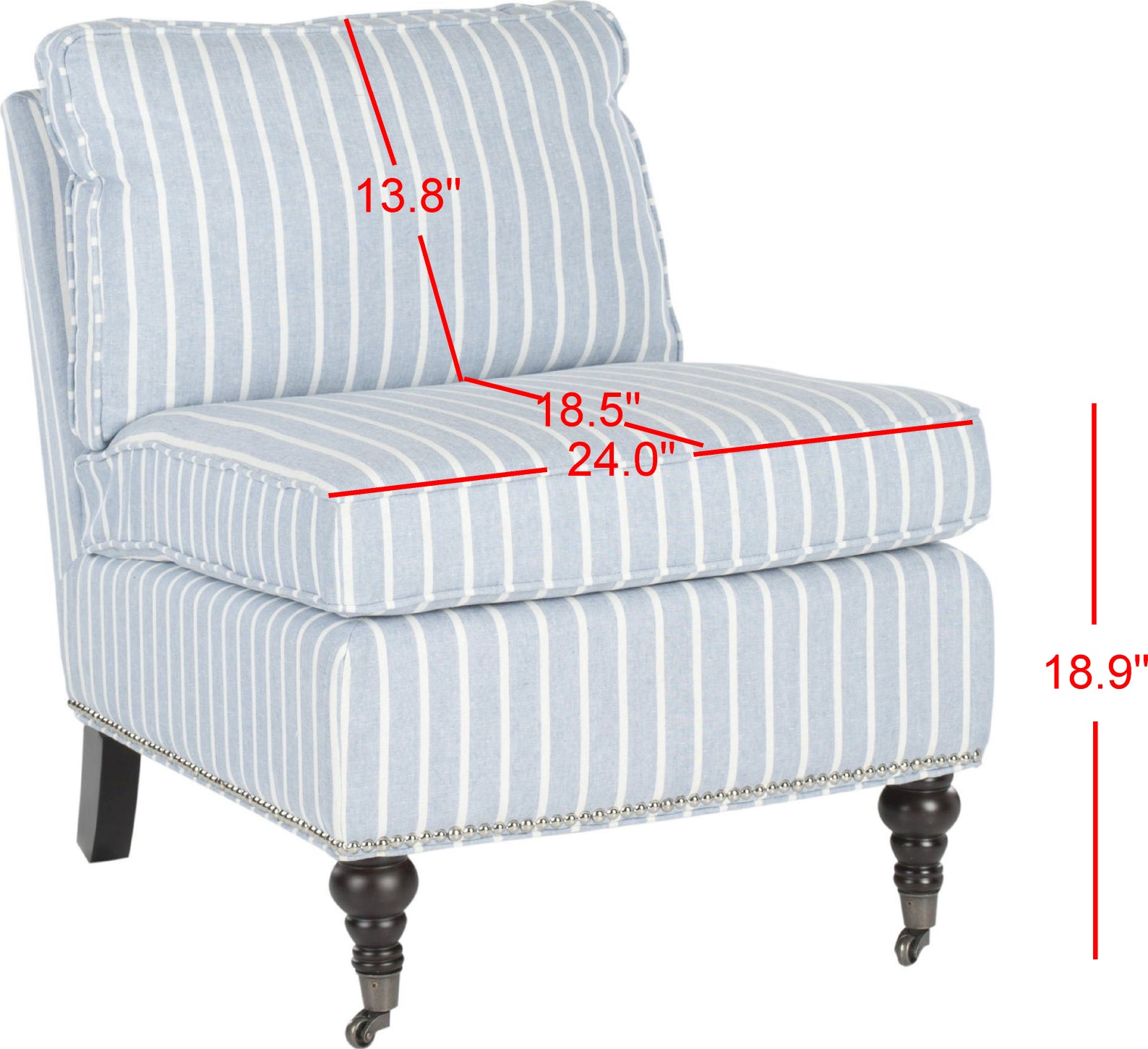 Arm Chair Blue And White Striped Club Chair Safavieh Randy