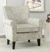 Safavieh Randy Slipper Chair Blue and White Espresso Furniture Main