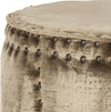 Safavieh Paula Ottoman-Brass Nail Heads Antique Sage Furniture 
