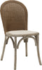 Safavieh Kioni 19''H Rattan Side Chair (SET Of 2) Taupe and Pickled Oak Furniture 