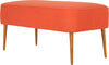 Safavieh Levi Bench Burnt Orange and Natural Oak Furniture  Feature