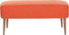 Safavieh Levi Bench Burnt Orange and Natural Oak Furniture main image