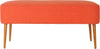 Safavieh Levi Bench Burnt Orange and Natural Oak Furniture Main