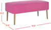 Safavieh Levi Bench Berry and Natural Oak Furniture 