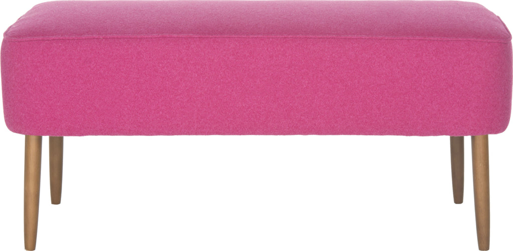 Safavieh Levi Bench Berry and Natural Oak Furniture main image