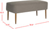 Safavieh Levi Bench Grey and Natural Oak Furniture 
