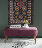 Safavieh Levi Bench Maroon and Natural Oak Furniture  Feature