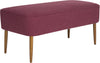 Safavieh Levi Bench Maroon and Natural Oak Furniture 