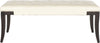 Safavieh Gibbons Bench-Silver Nail Heads Cream and Espresso Furniture main image