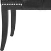 Safavieh Gibbons Bench-Silver Nail Heads Black and Espresso Furniture 
