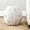 Safavieh Santiago Tufted Ottoman Taupe Furniture  Feature