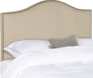 Safavieh Connie Hemp Headboard-Brass Nail Head Bedding main image