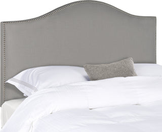 Safavieh Connie Grey Headboard-Silver Nail Head Bedding main image