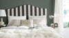Safavieh Connie Black and White Stripe Headboard Furniture  Feature
