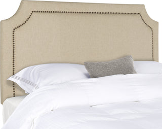 Safavieh Shayne Hemp Brass Nail Head Headboard Bedding main image