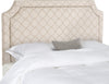 Safavieh Shayne Pale Pink and Beige Headboard- Silver Nail Head Bedding main image