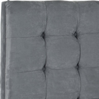 Safavieh Lamar Grey Tufted Headboard Bedding 