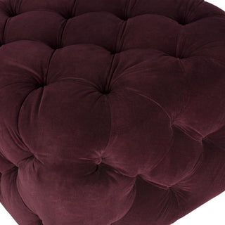 Safavieh Kenan Tufted Ottoman Bordeaux Furniture 