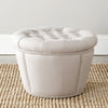 Safavieh Vanessa Ottoman-Silver Nail Heads Taupe Furniture  Feature