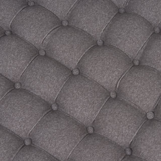 Safavieh Charlene Tufted Cocktail Ottoman Grey Furniture 