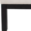 Safavieh Terrence Cocktail Ottoman-Silver Nail Heads Taupe and Black Furniture 