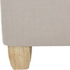 Safavieh Joanie Tufted Ottoman Taupe and Pickled Oak Furniture 