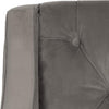 Safavieh Sherman Tufted Arm Chair Mushroom Taupe and Espresso Furniture 