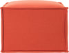 Safavieh Elaine Pouf Burnt Orange Furniture 