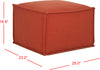 Safavieh Elaine Pouf Burnt Orange Furniture 