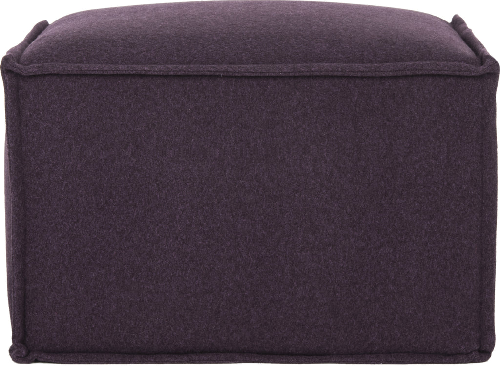 Safavieh Elaine Pouf Plum Furniture main image
