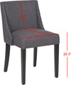 Safavieh Senaca Chair Stone and Beige Espresso Furniture 