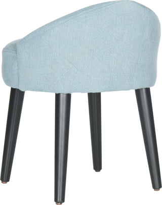 Safavieh Brinda Vanity Chair Light Blue and Black Furniture 