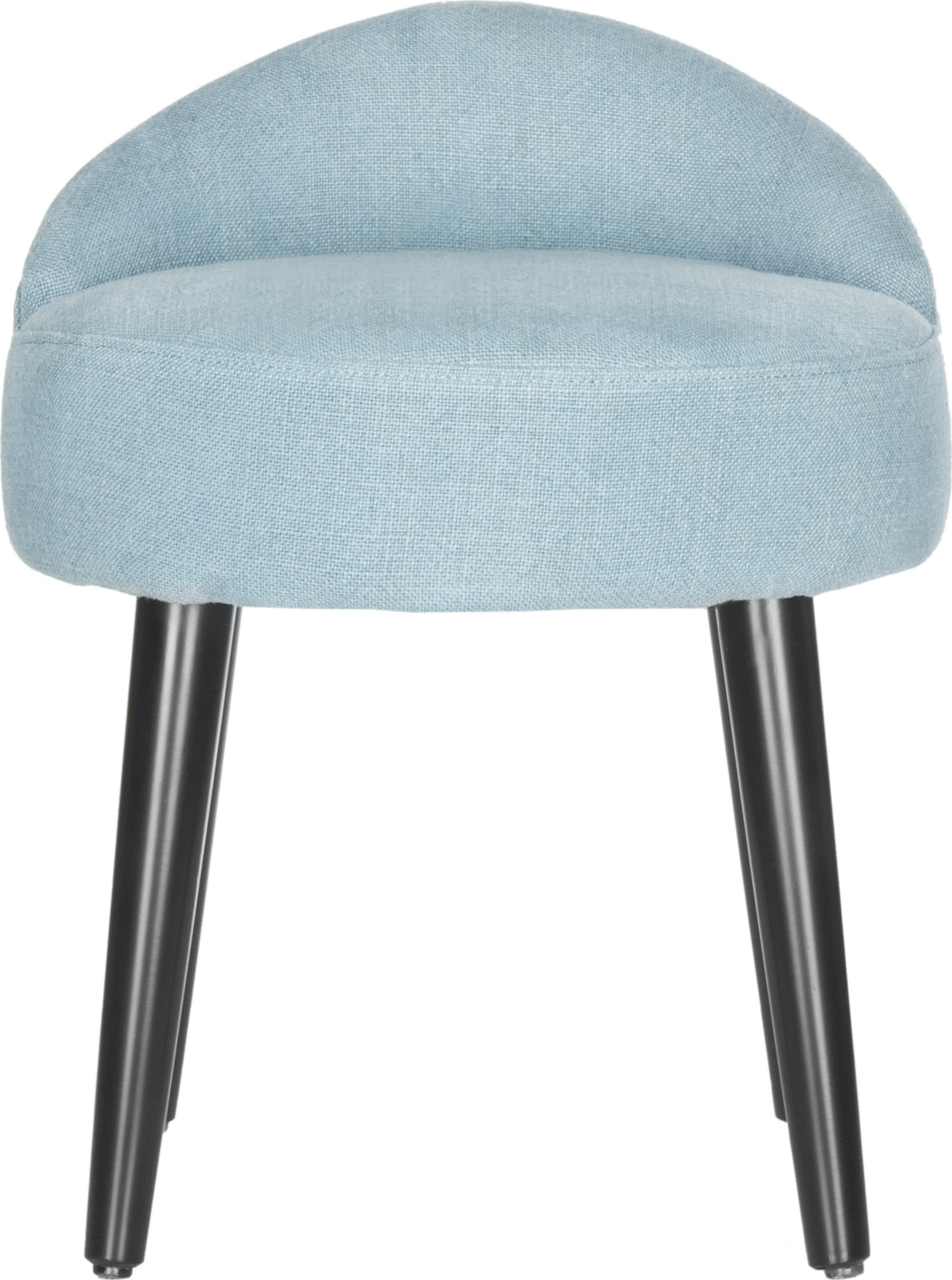Safavieh Brinda Vanity Chair Light Blue and Black Furniture main image