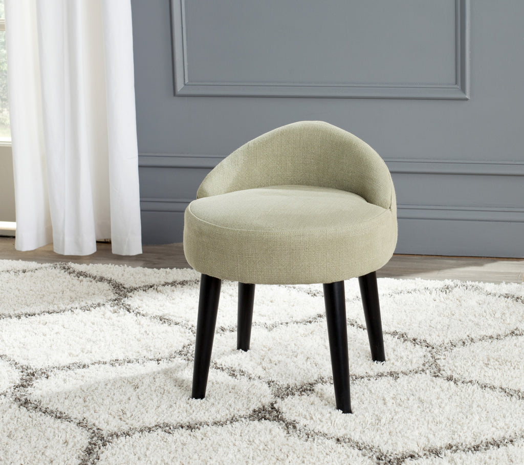 Safavieh Brinda Vanity Chair Green Mist and Black – Incredible Rugs and ...