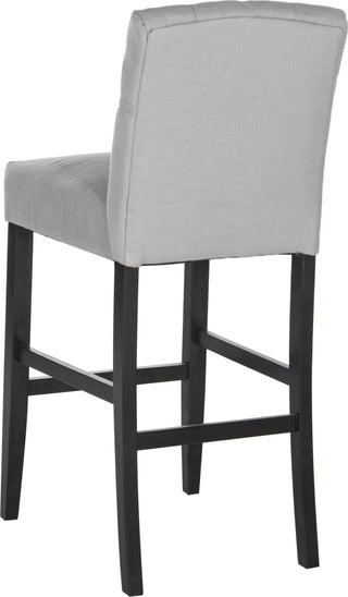 Safavieh Maisie Tufted Bar Stool Grey and Black Furniture 