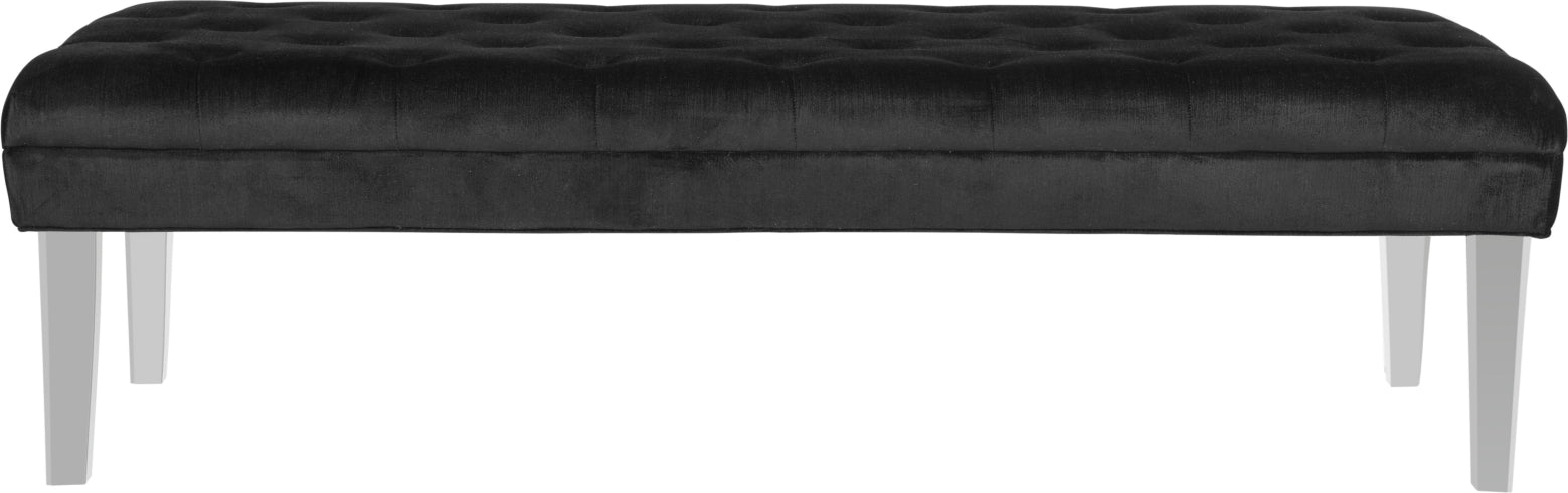 Safavieh Abrosia Tufted Bench Black Furniture main image