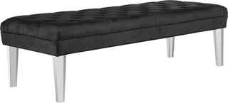 Safavieh Abrosia Tufted Bench Black Furniture 