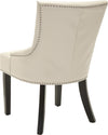 Safavieh Lotus 19''H Kd Side Chair (SET Of 2)-Silver Nail Heads Flat Cream and Espresso Furniture 