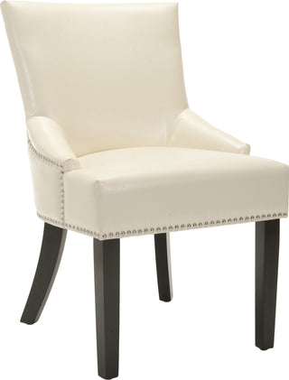 Safavieh Lotus 19''H Kd Side Chair (SET Of 2)-Silver Nail Heads Flat Cream and Espresso Furniture 