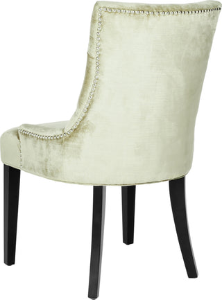 Safavieh Abby 19''H Tufted Side Chairs (SET Of 2)-Silver Nail Heads Antique Sage and Espresso Furniture 