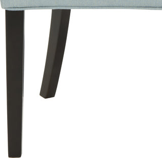 Safavieh Abby 19''H Side Chairs (SET Of 2)-Silver Nail Heads Sky Blue and Espresso Furniture 