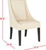Safavieh Britannia 19''H Kd Side Chairs (SET Of 2) Cream and Espresso Furniture 