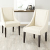 Safavieh Britannia Kd Side Chairs (SET Of 2) Cream and Espresso  Feature