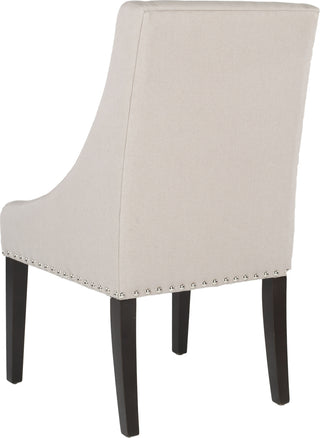 Safavieh Britannia 19''H Kd Side Chairs (SET Of 2)-Silver Nail Heads Taupe and Espresso Furniture 