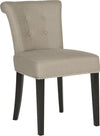 Safavieh Sinclair 21''H Ring Chair (SET Of 2)-Silver Nail Heads Oyster and Espresso Furniture 