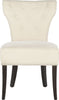 Safavieh Addison Side Chairs (SET Of 2)-Silver Nail Heads Wheat and Espresso Furniture main image